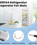 DIY Friendly Easy Install Refrigerator Evaporator Fan Motor 3000 RPM Hex Hub Mount One And Three Eighths Inch Shaft