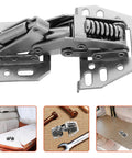 Beefy Heavy Duty RV Cabinet Door Hinges With Hydraulic Soft Close For Motorhome And Travel Trailer on table with screws