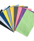 ColorYourLife 10-pack microfiber cleaning cloths in assorted colors with embossed logo on green cloth