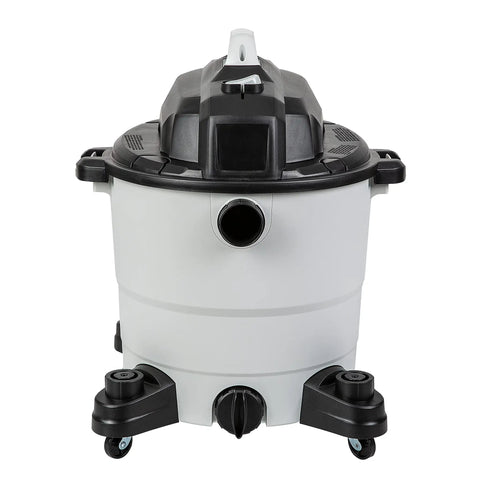 Front view of 12 Gallon 5 HP Wet Dry Vacuum Cleaner For Home Garage And Job Site With Reusable Foam Filter Cartridge Filter Air And Noise Diffuser