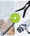 Waterproof and tear-resistant features of 12 Pack Waterproof Zipper File Folders with Tear-Resistant PVC Pouches, A4 size.
