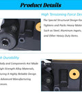 Close-up view of Heavy Duty Stainless Steel Strapping Tool Manual Belt Bundler for 13 To 19mm Metal Strap Packers, showing tensioning mechanism.