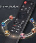 Smart TV Remote Replacement With Voice And Pointer For LG WebOS 2019 Through 2025 with highlighted hotkeys and apps