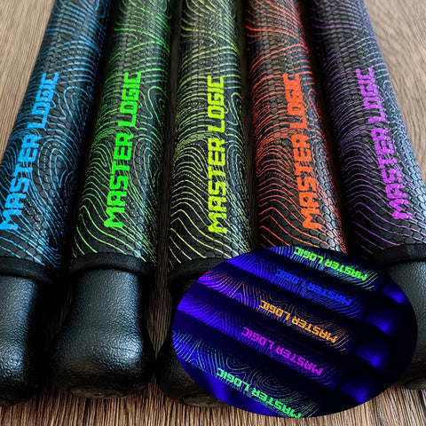 Glow-in-the-dark grips of Beast Catfish Rod, 7 Ft, Medium Heavy, featuring various neon colors, and durable EVA foam grip.