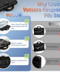 Comparison between Legit Heavy Duty Fireproof Document Safe Box With Lockable Zipper Waterproof Hard Shell Organizer and others