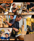 No Fuss 18 Gauge Cordless Brad Nailer And Stapler Combo Featuring A Dead Reliable Brushless Motor Built For DIY Grunts And Carpenters Demanding Quick Trigger Action On Home Improvement Projects in various settings.