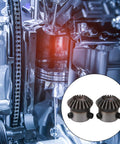 45 Steel Tapered Bevel Gear Wheel 6mm Hole Diameter, 20 Teeth, 1 Modulus, Silver, Pack of 2, for machinery use