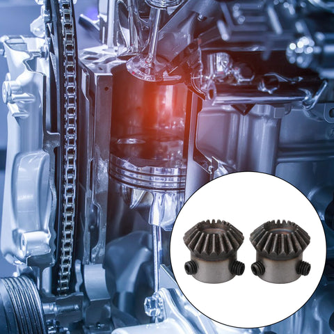 45 Steel Tapered Bevel Gear Wheel 6mm Hole Diameter, 20 Teeth, 1 Modulus, Silver, Pack of 2, for machinery use