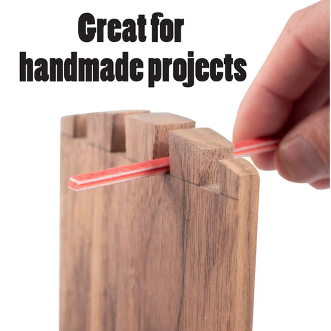 Pro Grade Flexible Sanding Twigs Kit 100 Pcs For Woodworking And Model Making Cushioned Sticks shown sanding wooden joint.