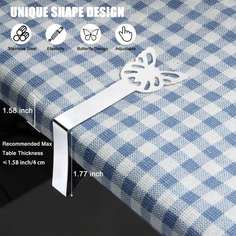 Heavy Duty Beefy Stainless Steel Tablecloth Clips 10 Pack For Outdoor Picnic Tables Windproof Cover Clamps For Thick Tables
