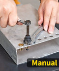 Manual use of 20 Piece 1/4-20 Rivet Nut Tool Set With Hand Rivet Nut Tool For Quick Riveting on metal panel
