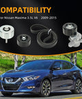 Serpentine Belt Kit With Drive Belt Tensioner And Idler Pulleys For Nissan Maxima 3.5L V6 2009 Through 2015 Replacement 11955JA10D