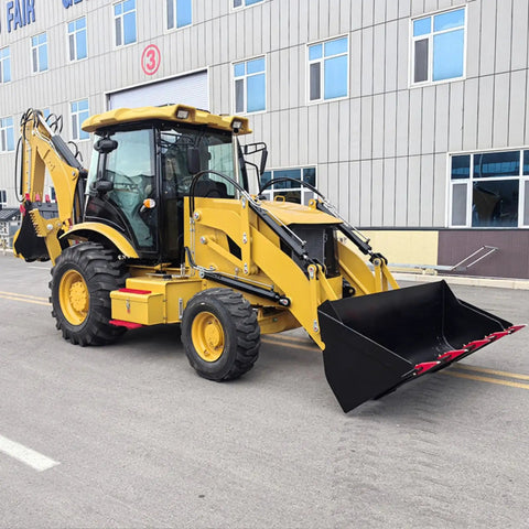 All Terrain 4WD Backhoe Loader Built Tough With Heavy Duty Hydraulic System For Landscaping Construction And Farm Jobs