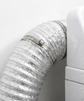 Heavy Duty Adjustable Stainless Steel Hose Clamp Roll With Worm Drive Universal Cut To Fit Strap Kit For Pipes Vents And Water Hoses Durable Reusable Industrial Grade Buckles That Really Get The Job Done Smoothly on silver vent hose