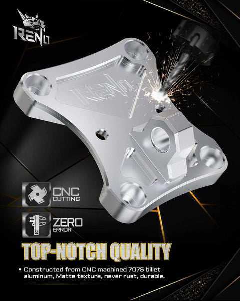 Beefy Rear Radius Rod Plate For UTV Aluminum Tow Hook Plate With D Ring And Soft Shackle Compatibility Fits Maverick X3 900 X Max Heavy Duty CNC Machined 7075 Aluminum Black 1Pc, CNC machined 7075 aluminum tow plate