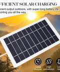 Dope Solar Charger Kit For Phones And Cameras, Portable Solar Panel, monocrystalline, on outdoor mountain backdrop