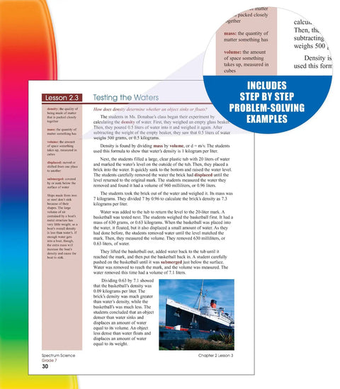 Grade 7 Science Workbook For Middle School Covering Natural Earth And Life Sciences With Hands On Research Activities sample page