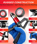 All In One Handy Vacuum Pump Brake Bleeder Kit For Auto Maintenance, rugged design with gauge and ergonomic handle