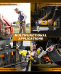 Cordless Electric Grease Gun Kit With Two Batteries, 10,000 PSI High-Pressure Lubrication used in various machinery applications