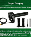 Full Twist Throttle For 12V 72V E Bikes Waterproof 3 Pin Twist Grip Handlebar Throttle With Easy Install And No Fuss Plug And Play