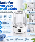 Compact Cordless Mini Washing Machine Rechargeable Portable Spin Action For Underwear Socks And Delicates in home setting
