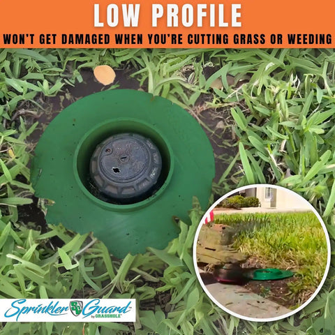 Installed Sprinkler Head Guard Protector Donut Style Patented Sprinkler Protection Prevents Mower Damage 10 Pack ABS Plastic