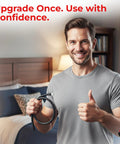 Person holding Go To Heavy Duty Non Collapsible Premium Silicone Vacuum Hose With Quarter Inch Inner Diameter, giving thumbs up.