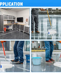 Spiked Roller For Self Leveling Compound 10 Inch By 1 Inch 250mm By 21mm in use on concrete floors and drywall applications