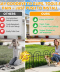 40 Ft No Dig Garden Fence Panels Pack Of 28 For Yard Animal Barrier Arch Decorative Fence With Stakes Dog Safe Outdoor Fence setup comparison