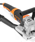Close-up of the Beefed Up Plate And Biscuit Joiner With Case And Biscuits, 8.5 Amp Motor, Adjustable Fence For Precise Slots At Any Height