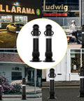 High Visibility Eva Plastic Bollard Post With Honeycomb Reflective Tape in urban settings for driveway safety and parking.