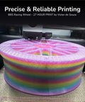 Panchroma Gradient Luminous Rainbow PLA Filament 1.75mm for 3D Printing 1kg Spool Dope Glow In The Dark Finish BBS Racing Wheel