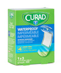 Hardcore Waterproof Adhesive Bandages Sterile Plastic First Aid Strips One By Three Inches Box Of One Hundred for wound care.