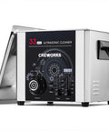 Heavy Duty Ultrasonic Cleaner With Sweep Function And 33khz Frequency, Washes Away Stubborn Grime Like A Champ With 360w Power For Carburetors, Tools, And Deep Cavity Parts In Its 15l Tank displayed with control panel.