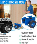 Heavy Duty Panel Dolly For Doors And Drywall, 1100 Pound Capacity, shown with solid 10 inch wheels and side panel adjustments.