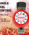 Easy Dial Mechanical Water Timer For Lawn And Garden Watering Up To 120 Minutes showing single dial control