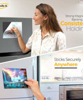 Flexible Magnetic Sheets With Adhesive Backing Pack Of Four 8 By 10 Inches Each 16 Mil Thick Create Easy Picture Magnets