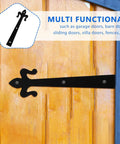8 Inch Weld On Garage Door Hinges Detachable Slip Joint Metal Hinges For Wood Barn Doors Gates And Cabinets Home And Workshop Hardware Heavy Duty Durable Hinges For Everyday Door Projects Workhorse Grade