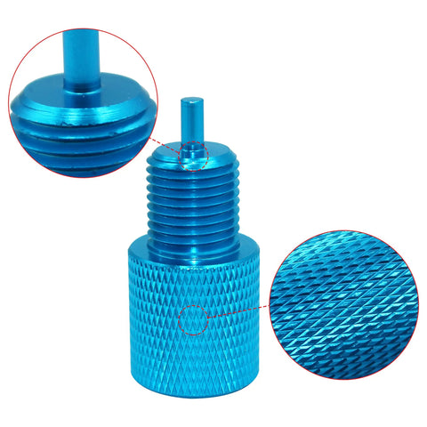 Heavy Duty Brake Proportioning Valve Bleeder Tool For Disc Disc And Disc Drum Systems Compatible With 172 1353 172 1371 PV2 PV4, blue anodized steel detail