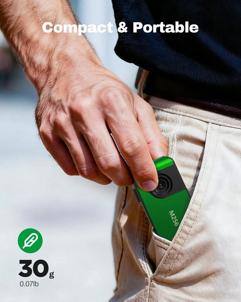 Compact handheld 3D Thermal Imaging Camera For Android And PC With Precise Readings being stored in a pocket, weighs 30g.