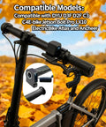 36V Twist Throttle Grip Replacement With LCD Voltage Display And Cruise Control Button for e-bikes shown on handlebar