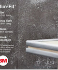 Slimfit Baby Proof Edge Protectors And Corner Guards Hit Different For Nursery Safety Using Soft Nbr Rubber Foam Self Adhesive Strips That Lock In Tight on table edges, showing 0.3-in thick and 0.6-in deep profile.