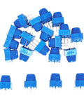 Trim Potentiometer Kit With Blue Knobs 20 Pieces 1K 10K 50K 100K Ohm Breadboard Friendly Rotary Potentiometers For Electronics Projects DIY