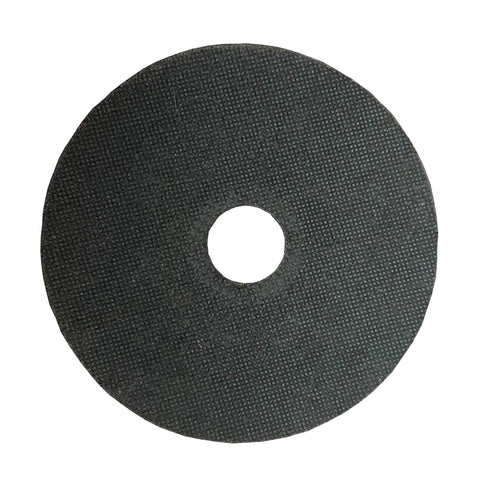 Front view of 4.5-inch ultra-thin cutting wheel for metal and stainless steel; 7/8 arbor for angle grinders