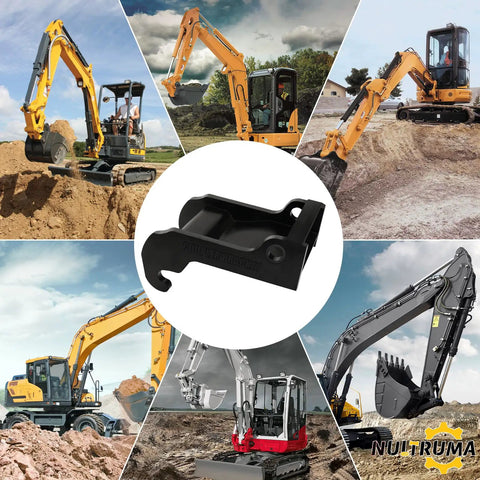 X Change Coupler Bracket for Bobcat Quick Attach Excavator Bucket Mount, Heavy Duty Black Hardened Steel, E Series Compatible