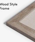 Close-up of a rustic wood frame on a Massive 48 By 72 Bulletin Board With Industrial Grade Pinning Surface for versatile use.