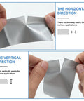 Heavy Duty Silver Duct Tape 2 Inch By 30 Yard Waterproof Industrial Tape For Everyday Repairs And Quick Fixes, Tough As Nails Industrial Strength Adhesive That Binds To Metal, Plastic, Cardboard, And More, One Roll tearing vertically and horizontally