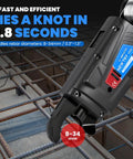 Newtry Cordless Rebar Tie Gun Automatic Electric Tying Tool With 12.8V Battery for quick knotting on rebar 8-34mm.