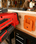 Wall Mounted Storage Rack Set For Milwaukee M18 Tools And 18V Batteries Orange Color hold tool in workshop