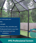 Heavy Duty 9 X 100 Foot Charcoal Fiberglass Mesh Screen With 20x20 No See Um Build For Lanai And Screen Rooms that provides visibility and pest protection.
